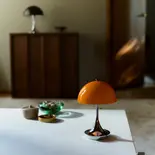 Louis Poulsen Panthella 160 bærbar bordlampe original opal orange Louis Poulsen Panthella 160 bærbar bordlampe original opal orange