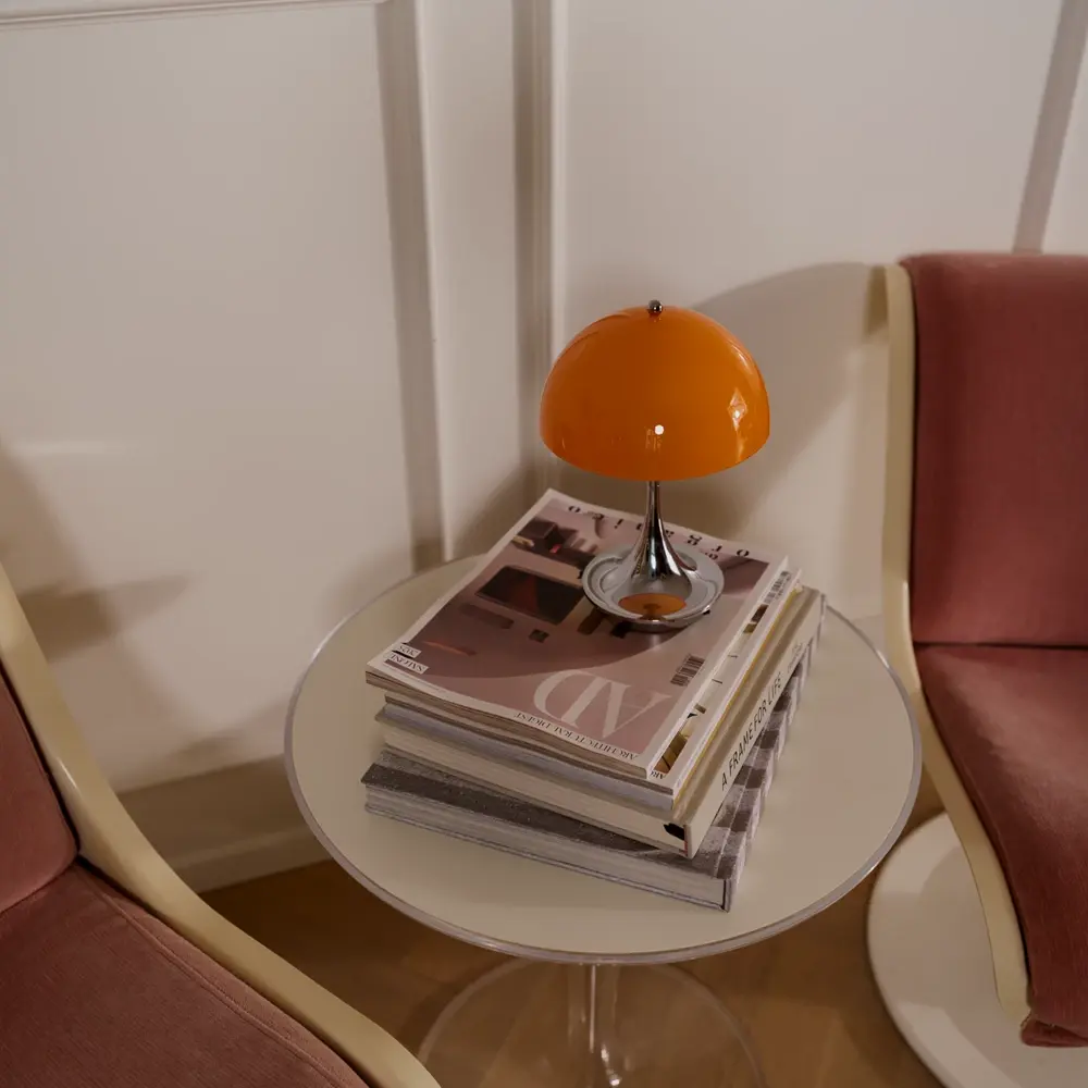 Louis Poulsen Panthella 160 bærbar bordlampe original opal orange Louis Poulsen Panthella 160 bærbar bordlampe original opal orange
