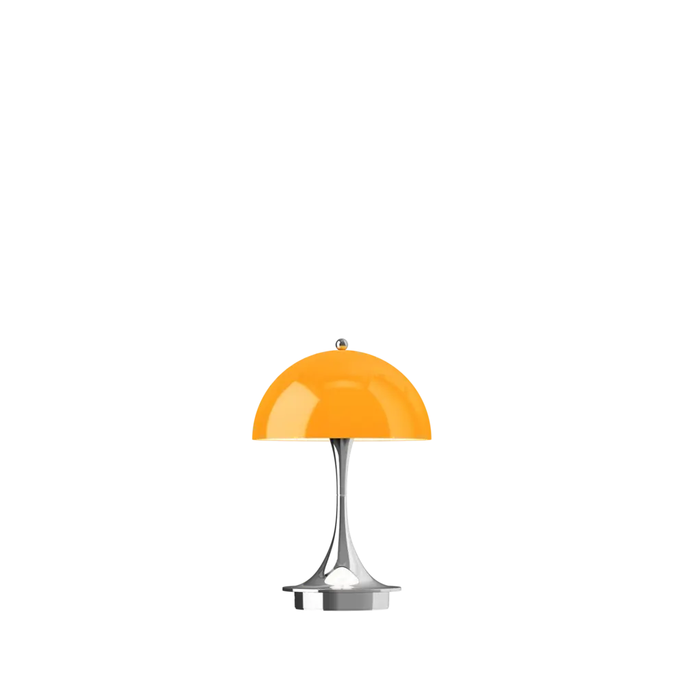 Louis Poulsen Lampe de table portable Panthella 160, couleur orange opale originale