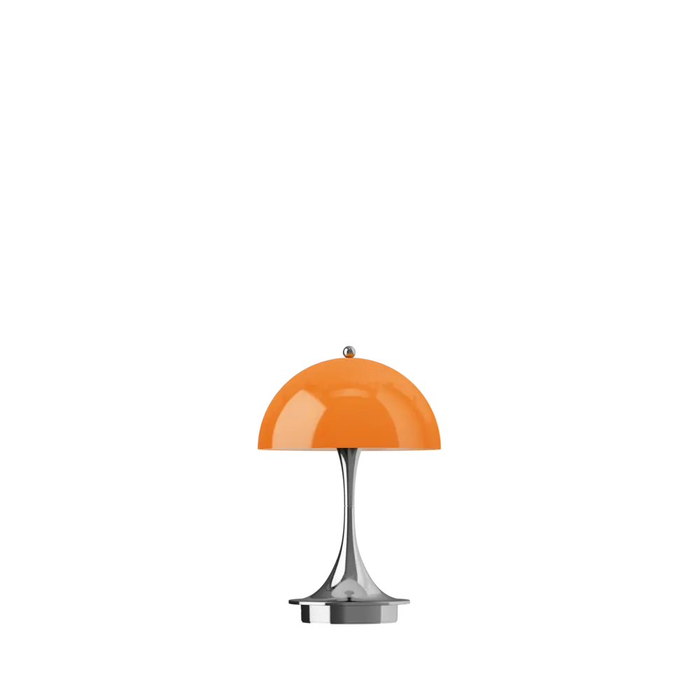 Louis Poulsen Lámpara de mesa portátil Panthella 160 original naranja ópalo Louis Poulsen Lámpara de mesa portátil Panthella 160 original naranja ópalo