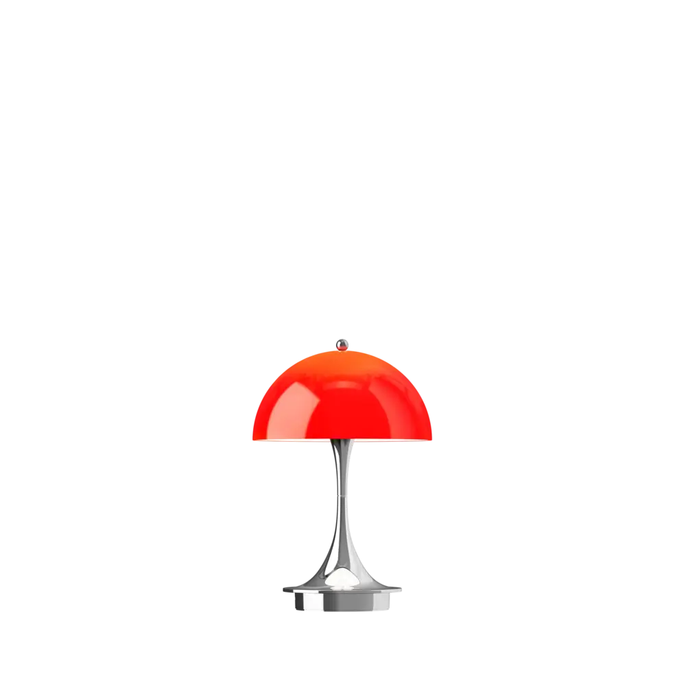 Louis Poulsen Lampe de table portable Panthella 160 rouge opale d'origine