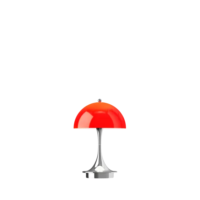 Louis Poulsen Panthella 160 portable table lamp original opal red