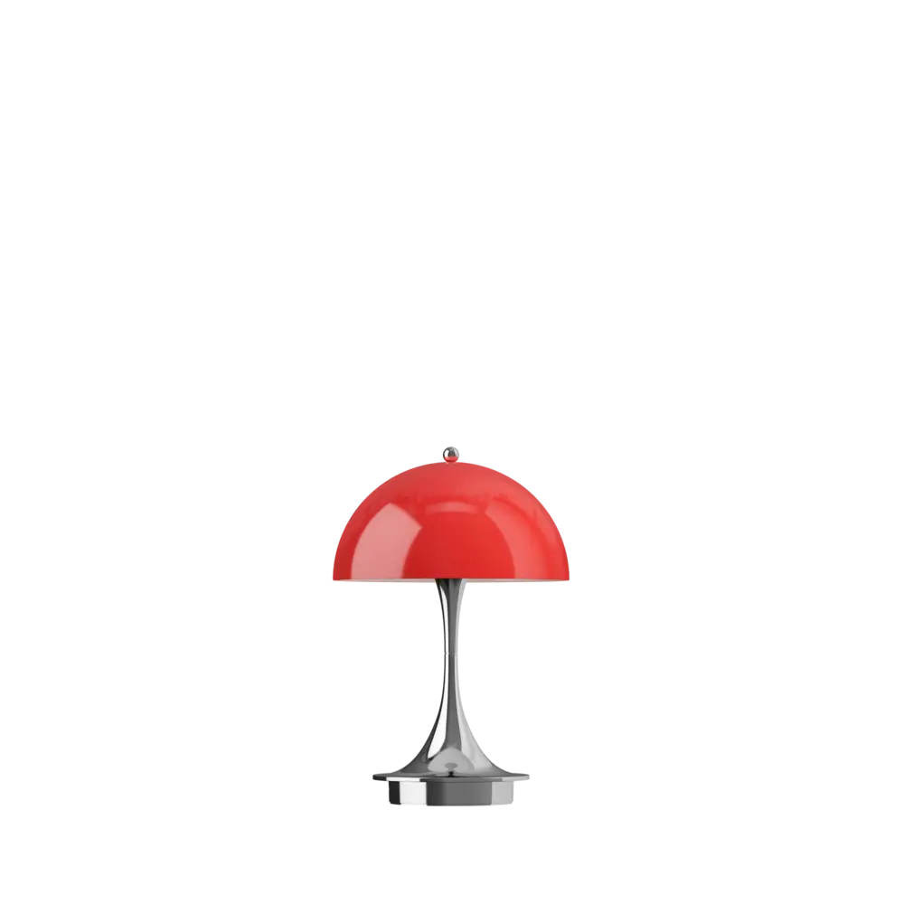 Louis Poulsen Panthella 160 portable table lamp original opal red