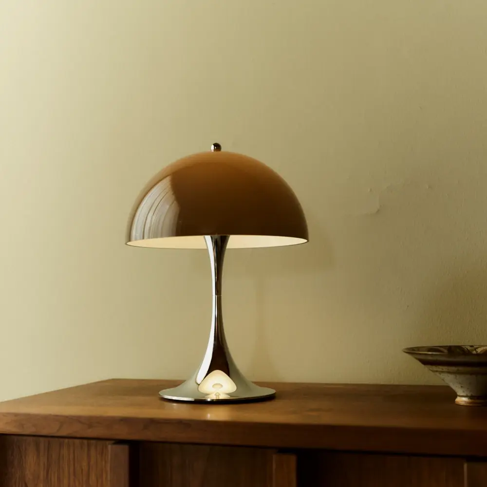 Louis Poulsen Panthella 250 portabel bordslampa original opalbrun