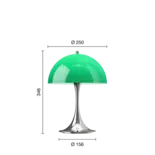 Louis Poulsen Panthella 250 portable table lamp original opal green Louis Poulsen Panthella 250 portable table lamp original opal green