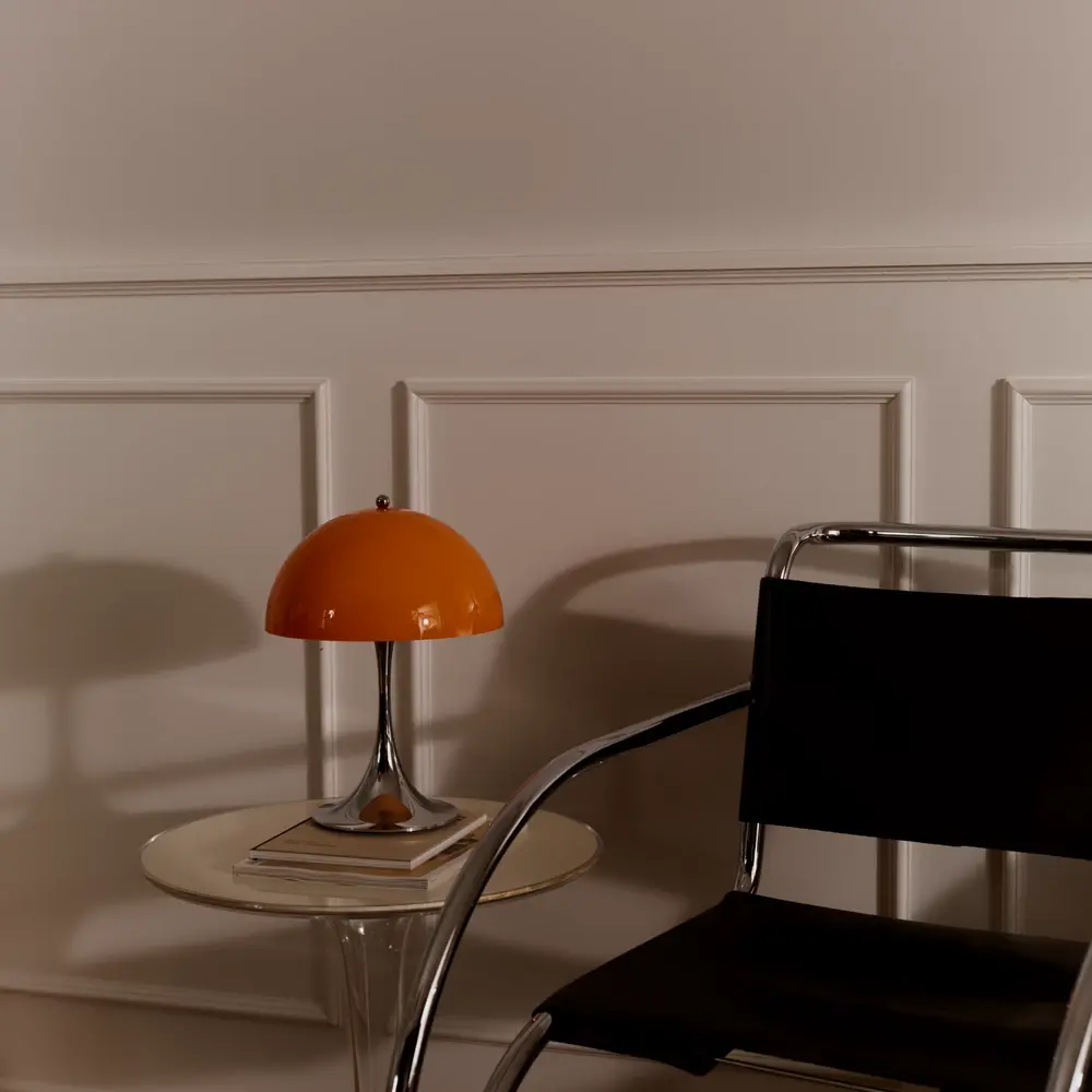 Louis Poulsen Panthella 250 bærbar bordlampe original opal orange Louis Poulsen Panthella 250 bærbar bordlampe original opal orange