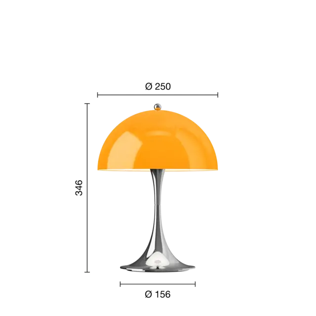 Louis Poulsen Panthella 250 portabel bordslampa original opal orange Louis Poulsen Panthella 250 portabel bordslampa original opal orange