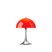 Louis Poulsen Lámpara de mesa portátil Panthella 250 original rojo ópalo Louis Poulsen Lámpara de mesa portátil Panthella 250 original rojo ópalo