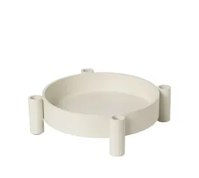 Broste Copenhagen Silke candle holder white/cream