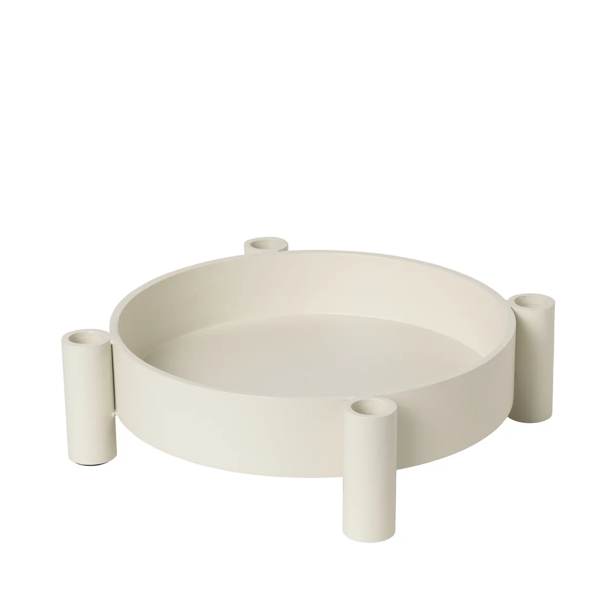 Broste Copenhagen Silke lysestake hvit/krem