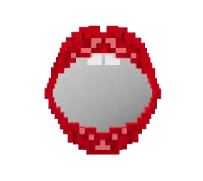 Seletti Pixelspegelmunn