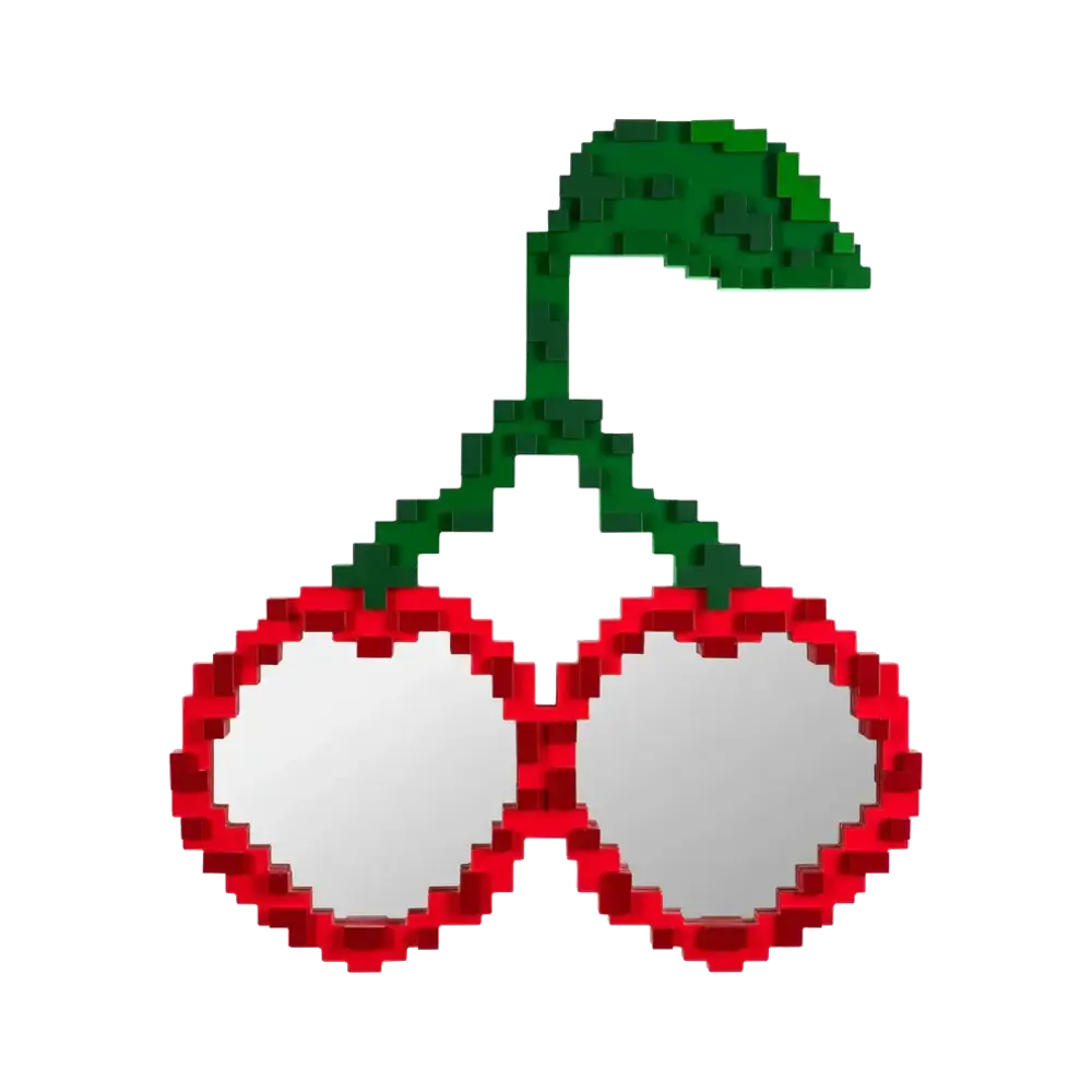 Seletti Pixel-Spiegelkirschen