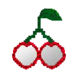 Seletti Pixel spiegel cherries