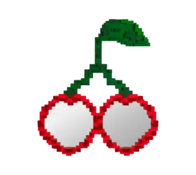 Seletti Pixel spejlkirsebær