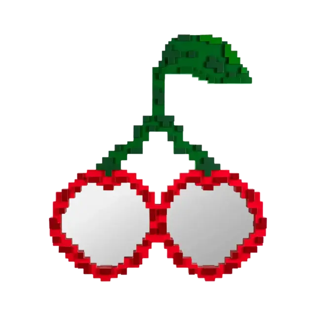 Seletti Pixel spegelkörsbär