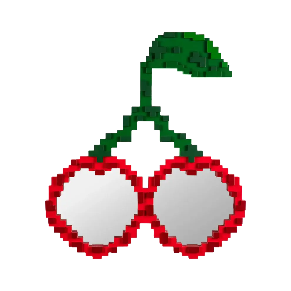 Seletti Pixel spiegel cherries