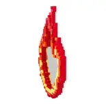 Seletti Pixel speilflamme