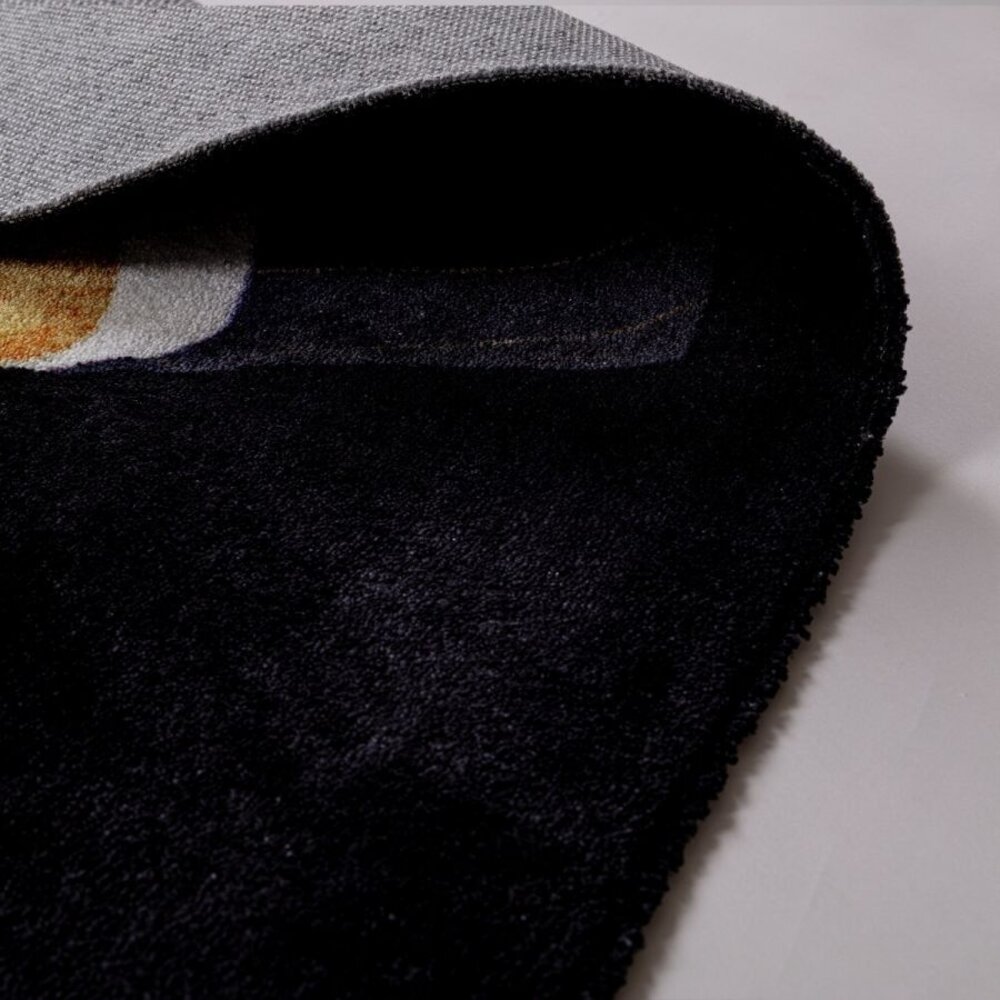 Seletti Tappeto rettangolare Rossetti nero Seletti Tappeto rettangolare Rossetti nero