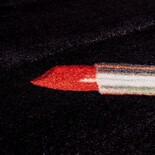 Seletti Lipsticks rechthoekig vloerkleed zwart Seletti Lipsticks rechthoekig vloerkleed zwart