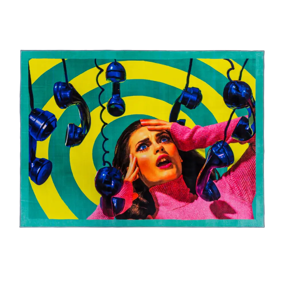 Seletti Phones rechthoekig vloerkleed