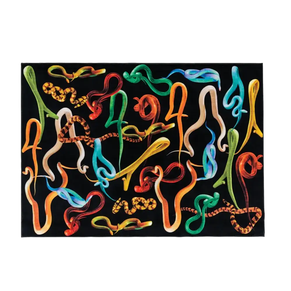 Seletti Snakes rectangular rug