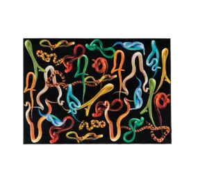 Seletti Tappeto rettangolare con serpenti Seletti Tappeto rettangolare con serpenti