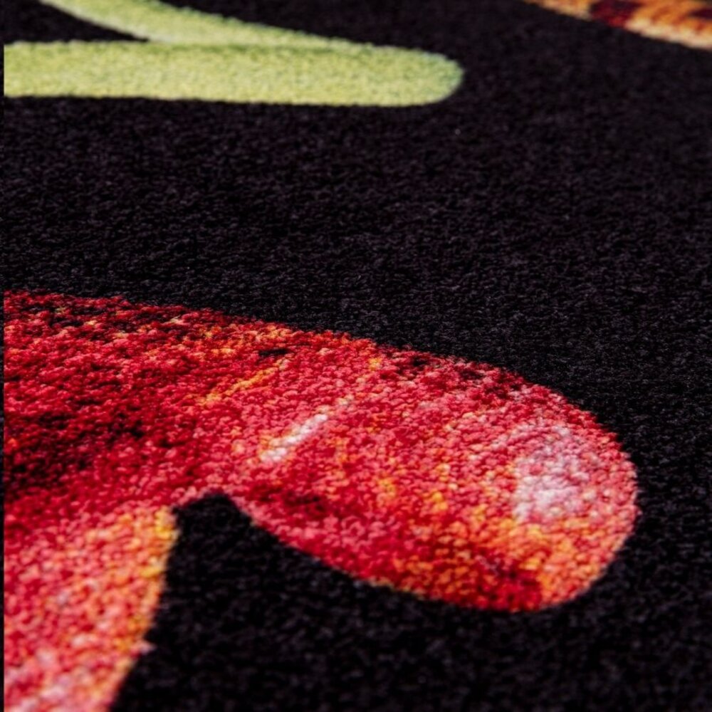 Seletti Tapis rectangulaire à motifs de serpents Seletti Tapis rectangulaire à motifs de serpents