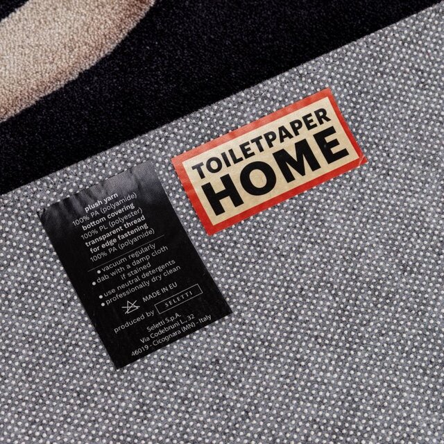 Seletti Rektangulär matta med ormmotiv