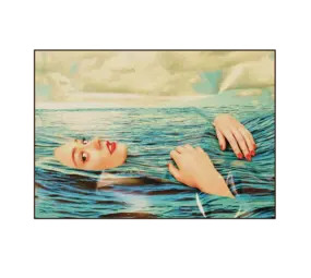 Seletti Tappeto rettangolare ragazza del mare