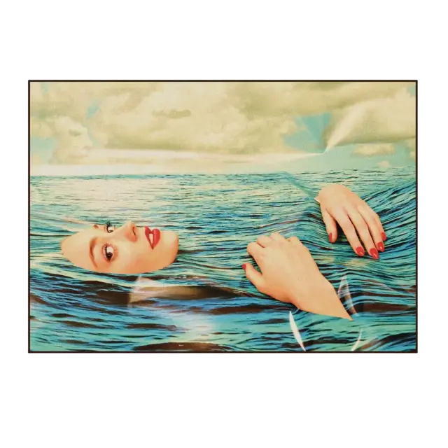 Seletti Tapis rectangulaire fille de la mer