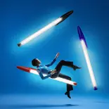 Seletti Lampada Bic nera