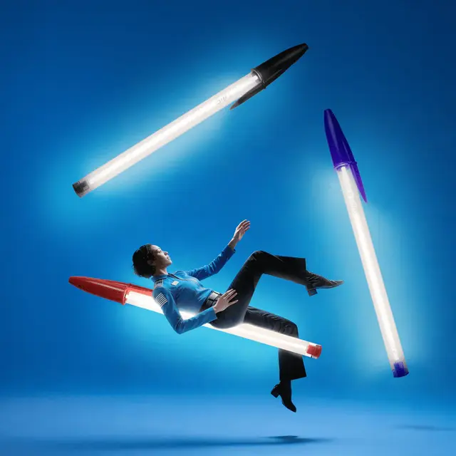 Seletti Lampada Bic nera