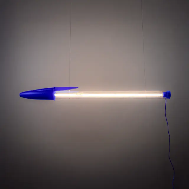 Seletti Lampada Bic blu