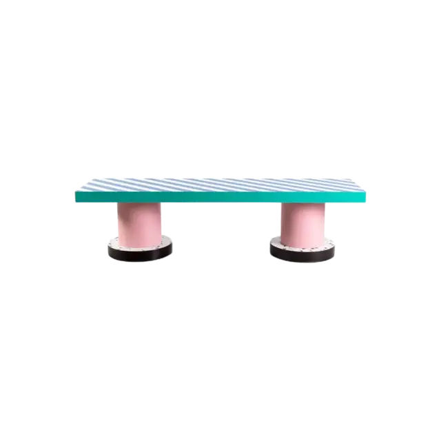 Seletti Superbench blue stripes bench