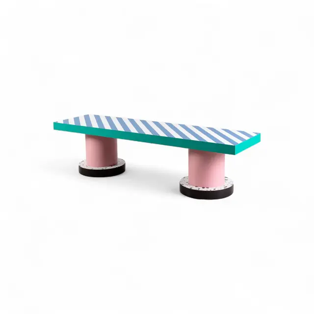 Seletti Superbench blårandig bänk