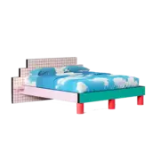 Seletti Superbed red grid bed