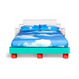 Seletti Superbed rotes Gitterbett
