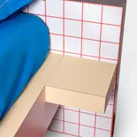 Seletti Superbed red grid bed