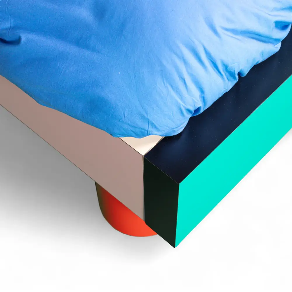 Seletti Superbed rotes Gitterbett