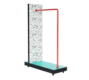 Seletti Supertender terrazzo clothes rack/mirror