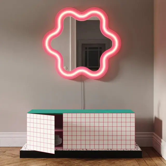 Seletti Armario de rejilla roja Supercabinet