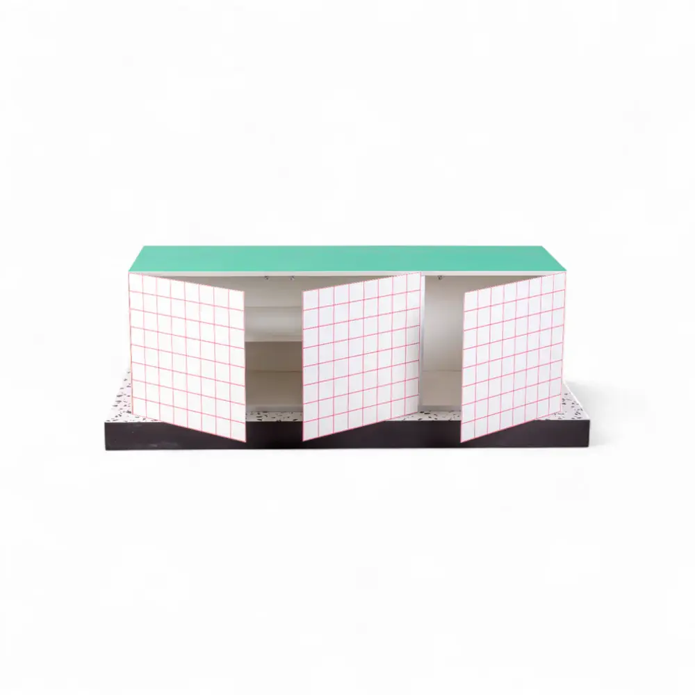 Seletti Supercabinet red grid cabinet Seletti Supercabinet red grid cabinet