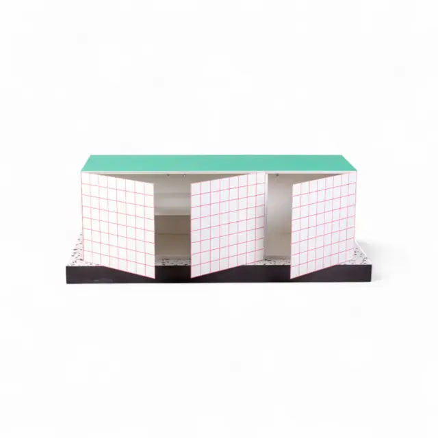Seletti Supercabinet red grid kast