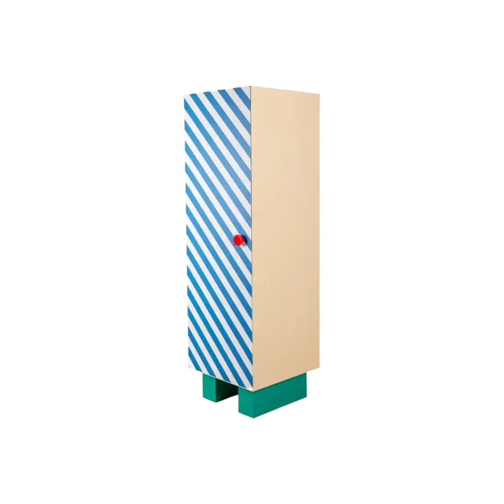 Seletti Supercloset blue stripes wardrobe