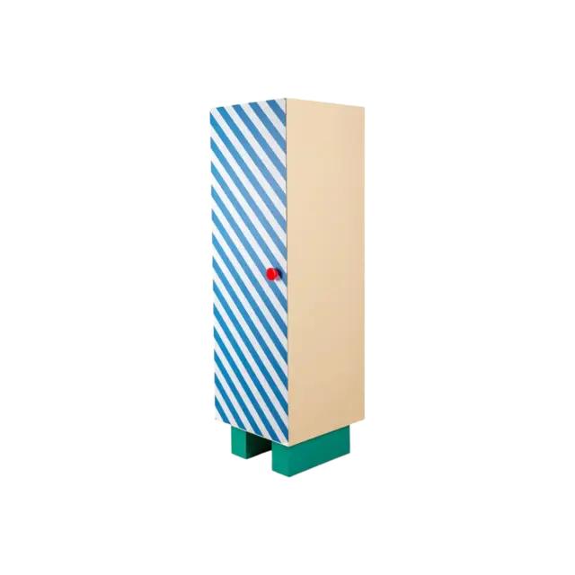 Seletti Armoire à rayures bleues Supercloset Seletti Armoire à rayures bleues Supercloset