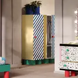 Seletti Supercloset blå striber garderobe