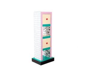 Seletti Mobiletto da bagno Supershelf con griglia blu