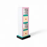 Seletti Supershelf blåt gitter badeværelsesskab