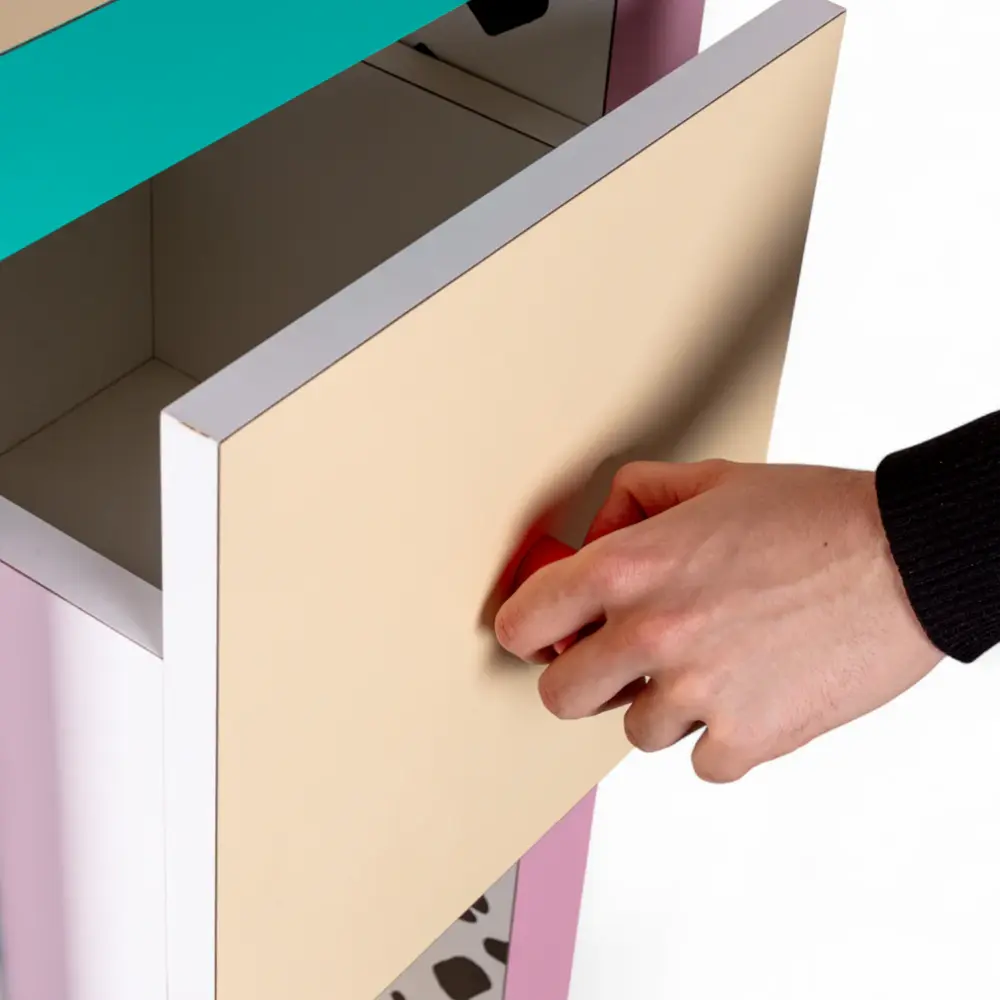 Seletti Supershelf blått rutnät badrumsskåp Seletti Supershelf blått rutnät badrumsskåp