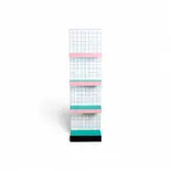 Seletti Armario de rejilla azul Supershelf